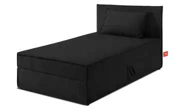KONSIMO Boxbett Roti Schwarz 90x200 cm