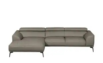 Ecksofa Atlanta Greige links Erweiterte Funktion