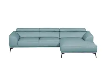 Ecksofa Atlanta Rauchblau rechts Grundfunktion