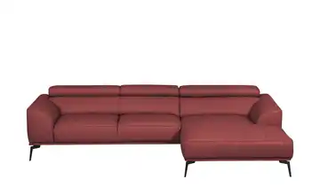 Ecksofa Atlanta Rot rechts Grundfunktion