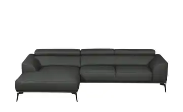 Ecksofa Atlanta Schwarz links Grundfunktion