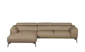 Ecksofa Atlanta Moccabraun links Grundfunktion