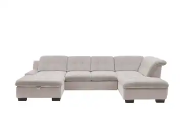 Lounge Collection Wohnlandschaft Davinci Sand, Grau rechts Erweiterte Funktion