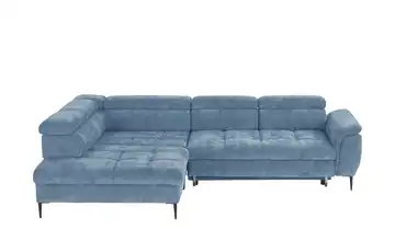 switch Ecksofa Denver links Erweiterte Funktion Blau
