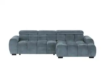 switch Ecksofa Bull-S Stahlblau rechts