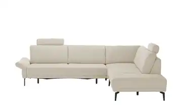 meinSofa Ecksofa Jenny Creme Erweiterte Funktion rechts
