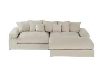 smart Ecksofa Lionore Beige rechts Webstoff