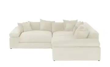 smart Ecksofa Lianea Creme Cordstoff