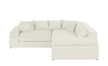 smart Ecksofa Lianea Creme Webstoff