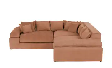 smart Ecksofa Lianea Rostrot Webstoff