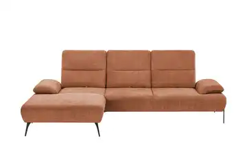 switch Ecksofa Cesar Terracotta links Flachgewebe grob