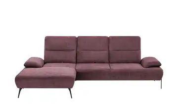 switch Ecksofa Cesar Lila/Violett links Flachgewebe grob