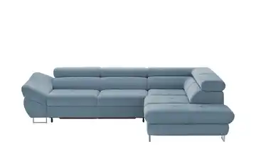 switch Ecksofa Fabio Hellblau Erweiterte Funktion rechts