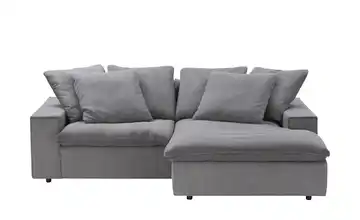 Ecksofa Kini Grau Cordstoff rechts