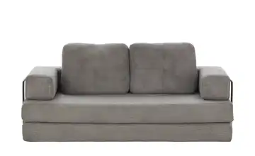 Big Sofa Ladanie Grau Cordstoff