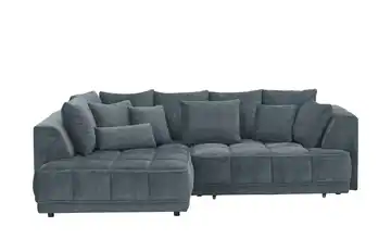 switch Ecksofa Tiga Anthrazit links Erweiterte Funktion Mikrofaser in Velours-Optik