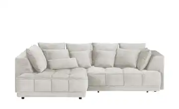 switch Ecksofa Tiga Beige links Erweiterte Funktion Mikrofaser in Velours-Optik