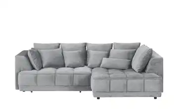 switch Ecksofa Tiga Grau rechts Erweiterte Funktion Mikrofaser in Velours-Optik