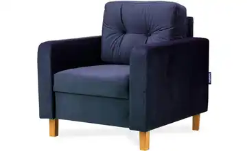 KONSIMO Sessel Eriso Dunkelblau Velours