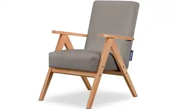KONSIMO Sessel Naset Grau Boucléstoff