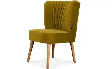 KONSIMO Sessel Duco Gelb Eiche