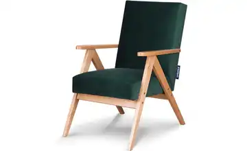 KONSIMO Sessel Naset Grün Velours