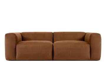 KONSIMO Einzelsofa Buffo Cordstoff Dunkelorange 4 250 cm