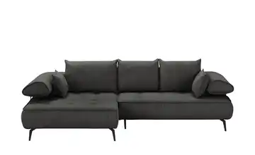 switch Ecksofa Seledo Schwarz links ohne