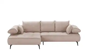 switch Ecksofa Seledo Rosa links ohne