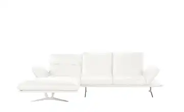 KOINOR Ecksofa Echtleder Francis Weiß links 2