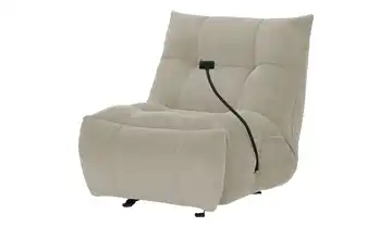 Sessel Relaxfunktion Tokyo Beige Elektrische Relaxfunktion Webstoff