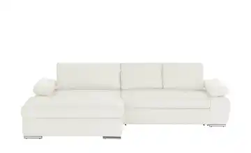 smart Ecksofa Ibby Flachgewebe fein links Creme