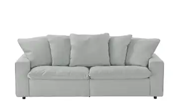 Big Sofa Kini Hellgrau Flachgewebe