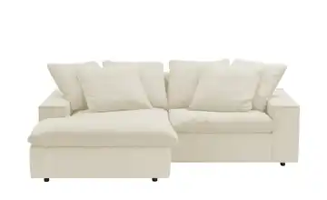 Ecksofa Kini Creme Cordstoff links