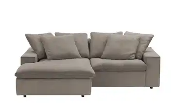 Ecksofa Kini Braun Cordstoff links