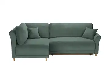 Ecksofa Malyn II links Grün