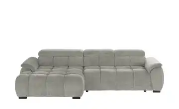 switch Ecksofa Alvin links Silbergrau