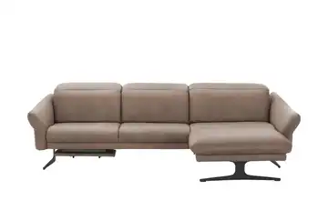 himolla Ecksofa Leder 1059 Hellbraun rechts Erweiterte Funktion