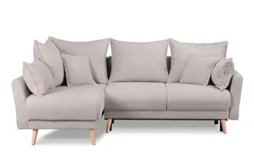 KONSIMO Ecksofa Belmos Hellgrau links Boucléstoff