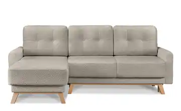 KONSIMO Ecksofa Visna Dunkelbeige links