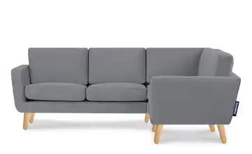 KONSIMO Ecksofa Tagio Grau rechts