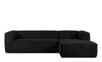 KONSIMO Ecksofa Ferox Schwarz rechts