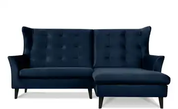 KONSIMO Ecksofa Salis Marineblau rechts