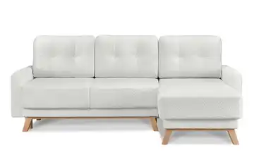 KONSIMO Ecksofa Visna Creme rechts