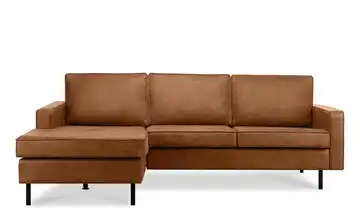KONSIMO Ecksofa Invia Cognacbraun links