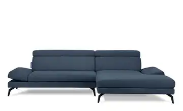 KONSIMO Ecksofa Renar Marineblau rechts