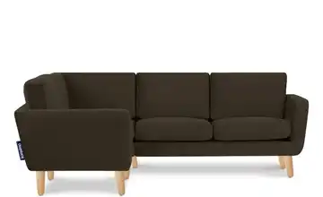 KONSIMO Ecksofa Tagio Haselnussbraun links