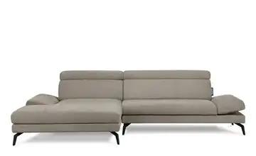 KONSIMO Ecksofa Renar Dunkelbeige links