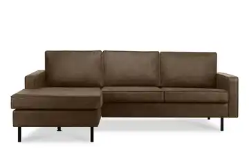 KONSIMO Ecksofa Invia Dunkelbraun links