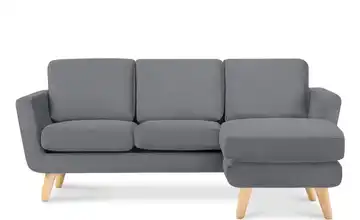 KONSIMO Ecksofa Tagio Grau rechts